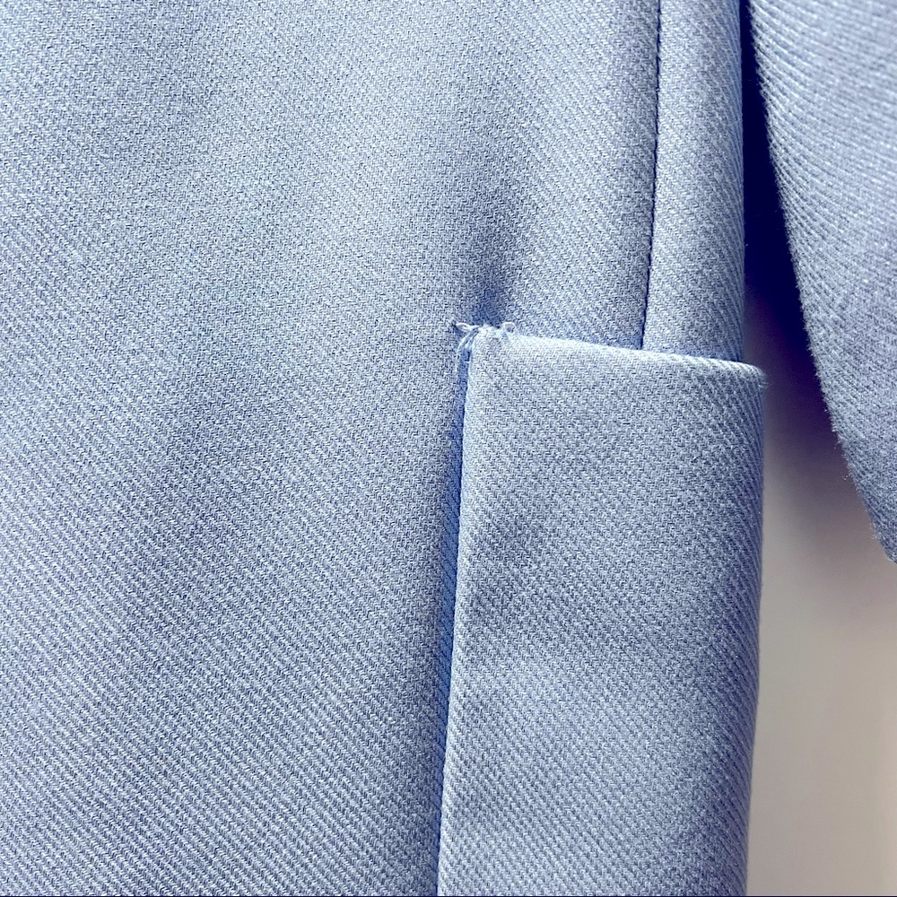 Zara Simple Oversized Coat in Blue - Picture 5 of 6